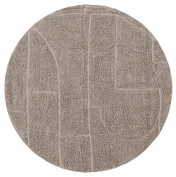 Pyöreä matot - Cremona Natural Cotton Shaggy (taupe)
