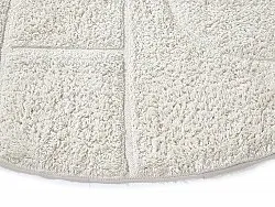 Pyöreä matot - Cremona Natural Cotton Shaggy (offwhite)