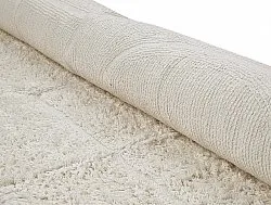 Pyöreä matot - Cremona Natural Cotton Shaggy (offwhite)