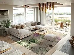 Wilton-matto - Dimos (beige/multi)