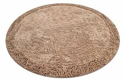 Pyöreä matot - Ebba Natural Cotton Shaggy (ruskea)
