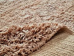 Pyöreä matot - Ebba Natural Cotton Shaggy (ruskea)