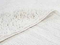 Pyöreä matot - Ebba Natural Cotton Shaggy (offwhite)
