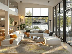 Wilton-matto - Elena (beige/kulta)