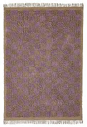 Ryijymatot - Elsey Natural Cotton Shaggy (ruskea/violetti)