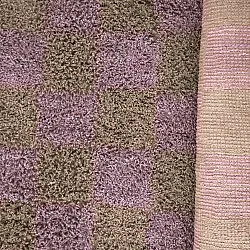 Ryijymatot - Elsey Natural Cotton Shaggy (ruskea/violetti)