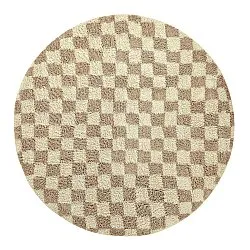 Pyöreä matot - Elsey Natural Cotton Shaggy (kerma/hiekka)