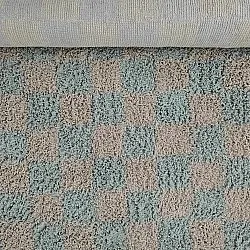 Ryijymatot - Elsey Natural Cotton Shaggy (harmaa/vaaleanpunainen)