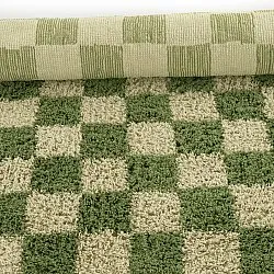 Ryijymatot - Elsey Natural Cotton Shaggy (vihreä/beige)