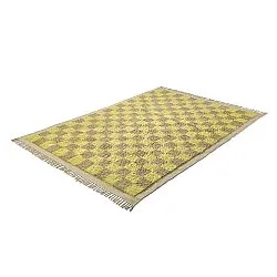 Ryijymatot - Elsey Natural Cotton Shaggy (keltainen/beige)