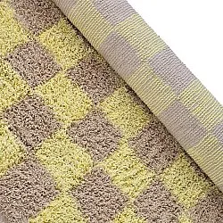 Ryijymatot - Elsey Natural Cotton Shaggy (keltainen/beige)