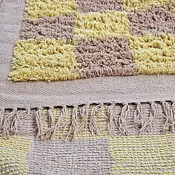 Ryijymatot - Elsey Natural Cotton Shaggy (keltainen/beige)