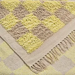 Ryijymatot - Elsey Natural Cotton Shaggy (keltainen/beige)