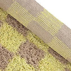 Pyöreä matot - Elsey Natural Cotton Shaggy (keltainen/beige)