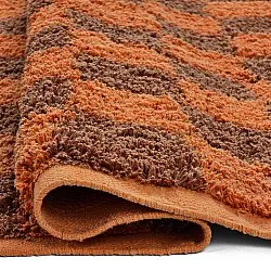 Ryijymatot - Elsey Natural Cotton Shaggy (oranssi/punainen)