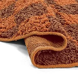 Pyöreä matot - Elsey Natural Cotton Shaggy (oranssi/punainen)