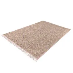 Ryijymatot - Elsey Natural Cotton Shaggy (pinkki/oranssi)