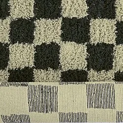 Ryijymatot - Elsey Natural Cotton Shaggy (musta/beige)