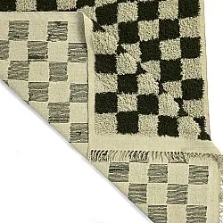 Ryijymatot - Elsey Natural Cotton Shaggy (musta/beige)