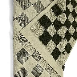Ryijymatot - Elsey Natural Cotton Shaggy (musta/beige)