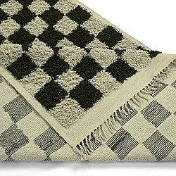 Ryijymatot - Elsey Natural Cotton Shaggy (musta/beige)
