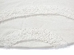 Pyöreä matot - Emilia Natural Cotton Shaggy (offwhite)