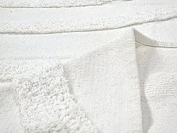 Pyöreä matot - Emilia Natural Cotton Shaggy (offwhite)