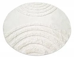 Pyöreä matot - Everly Natural Cotton Shaggy (offwhite)