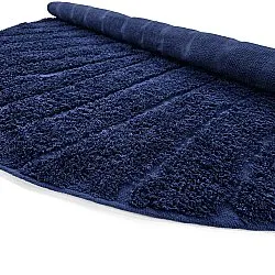 Pyöreä matot - Farley Natural Cotton Shaggy (sininen)