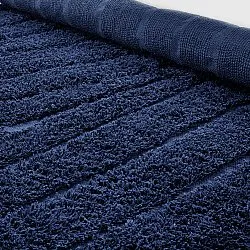 Pyöreä matot - Farley Natural Cotton Shaggy (sininen)
