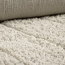 Ryijymatot - Farley Natural Cotton Shaggy (luonnonvalkoinen)