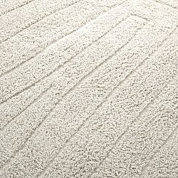 Pyöreä matot - Farley Natural Cotton Shaggy (luonnonvalkoinen)