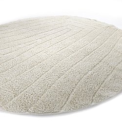Pyöreä matot - Farley Natural Cotton Shaggy (luonnonvalkoinen)