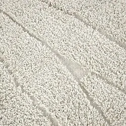 Pyöreä matot - Farley Natural Cotton Shaggy (luonnonvalkoinen)