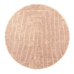 Pyöreä matot - Farley Natural Cotton Shaggy (vaaleanpunainen)