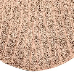 Pyöreä matot - Farley Natural Cotton Shaggy (vaaleanpunainen)