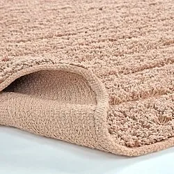 Pyöreä matot - Farley Natural Cotton Shaggy (vaaleanpunainen)