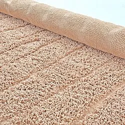 Pyöreä matot - Farley Natural Cotton Shaggy (vaaleanpunainen)
