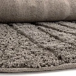 Pyöreä matot - Farley Natural Cotton Shaggy (taupe)