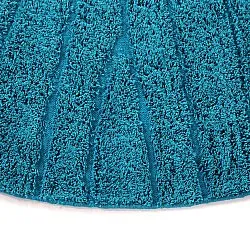 Pyöreä matot - Farley Natural Cotton Shaggy (turkoosi)