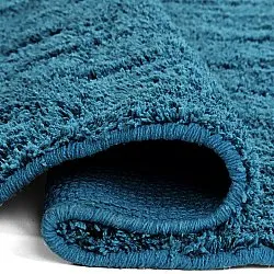 Pyöreä matot - Farley Natural Cotton Shaggy (turkoosi)