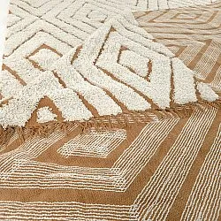 Ryijymatot - Holwell Natural Cotton Shaggy (luonnonvalkoinen/ruskea)