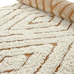 Ryijymatot - Holwell Natural Cotton Shaggy (luonnonvalkoinen/ruskea)