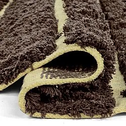 Pyöreät matot - Ikara Natural Cotton Shaggy (ruskea)