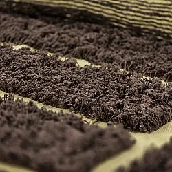 Pyöreät matot - Ikara Natural Cotton Shaggy (ruskea)