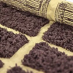 Pyöreät matot - Ikara Natural Cotton Shaggy (ruskea)