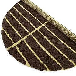 Pyöreät matot - Ikara Natural Cotton Shaggy (ruskea)