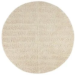 Pyöreät matot - Ikara Natural Cotton Shaggy (kerma)