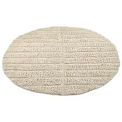 Pyöreät matot - Ikara Natural Cotton Shaggy (kerma)