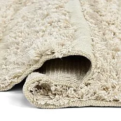 Pyöreät matot - Ikara Natural Cotton Shaggy (kerma)
